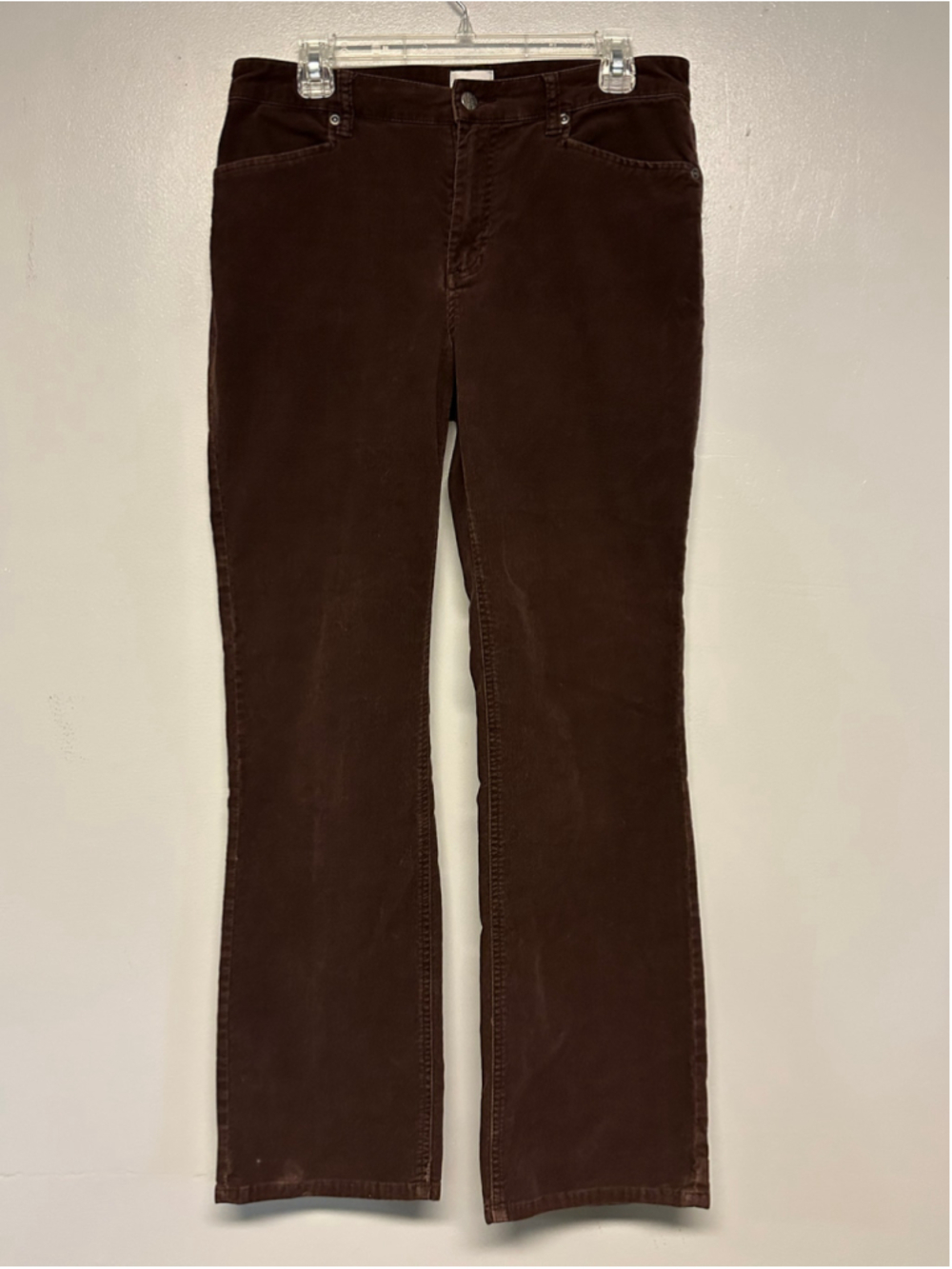 Chico's Brown Corduroy Boot Cut Pants Size 1 High-Rise
